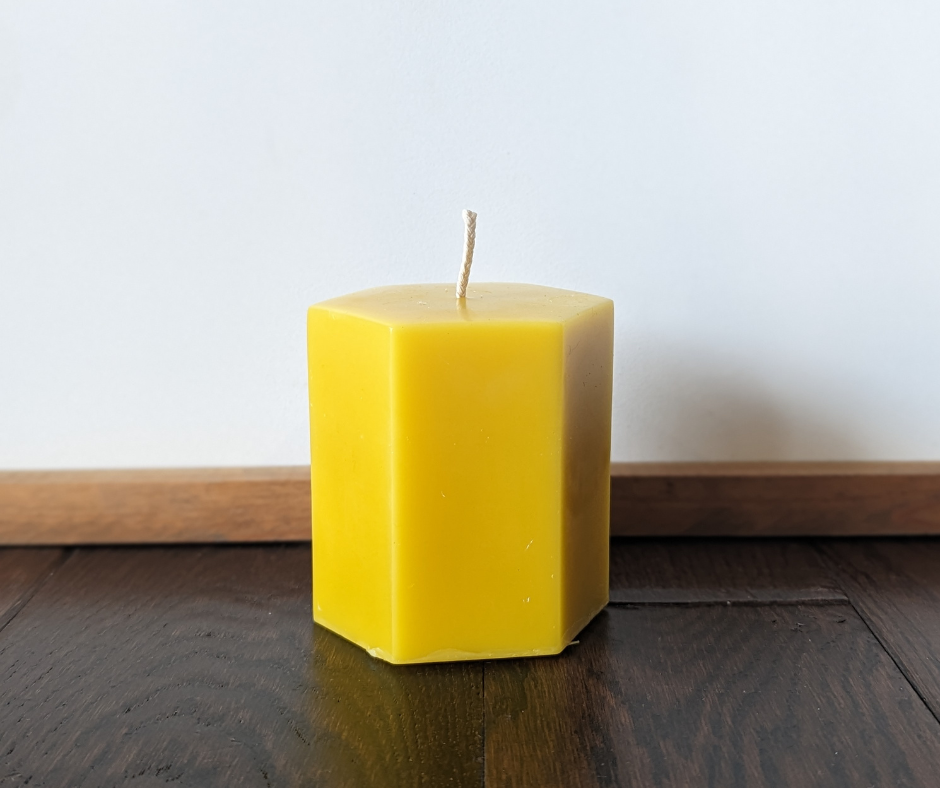 3 x 3 Hexagon Pillar Candle